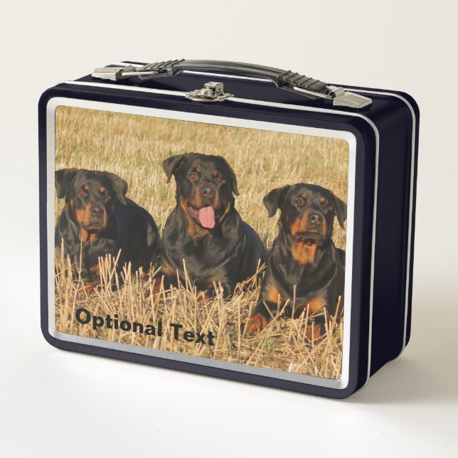 Tres perros Rottweiler - Paquete de rociones (Anverso)