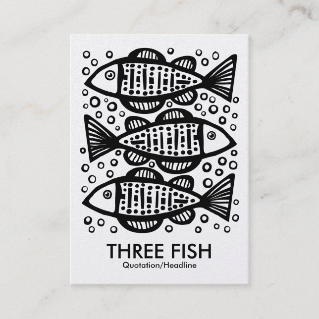 Tres pescados - Tarjeta de oro (Anverso)