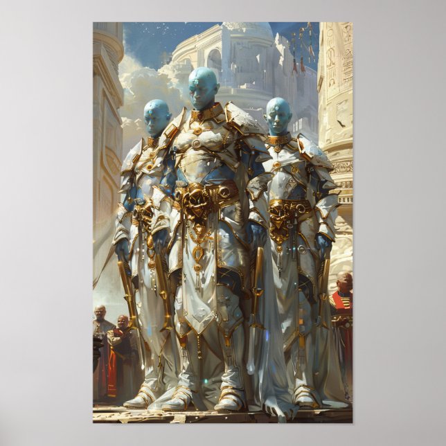 Tres poderosos Posters de dioses de Anunnaki (Frente)