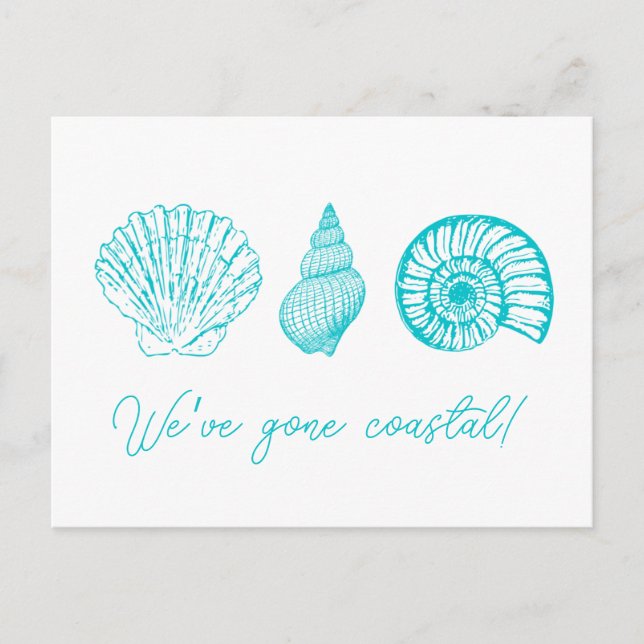 Tres postales de cambio de dirección de shell (Anverso)