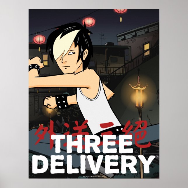 Tres Posters Tobey de Delivery™ (Frente)