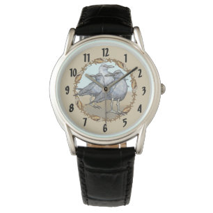 Tres relojes de gaviotas