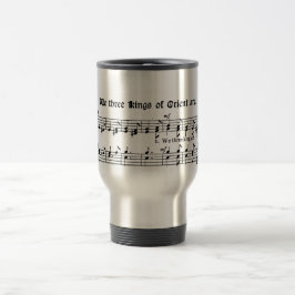 Tres reyes de Oriente somos, taza de la partitura