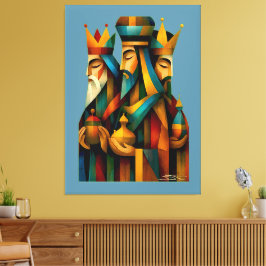 Tres Reyes Magos Arte Abstracto de la Natividad