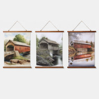 Tres tapices de puente cubiertos