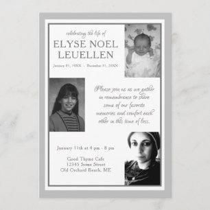 tres tarjetas conmemorativas de fotos
