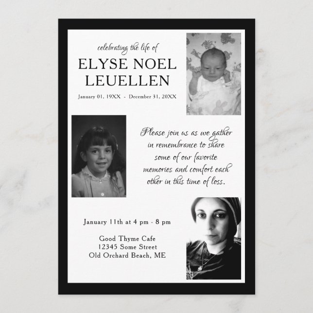 tres tarjetas conmemorativas de fotos (Anverso)