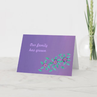 Tres tarjetas de Invitación de adopción de flores 