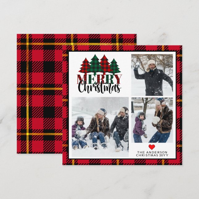 Tres Tarjetas de Navidad de Cuadros de Felices Fie (Anverso / Reverso)