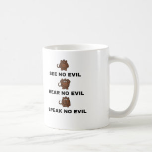 Tres tazas de monos sabios / tazas