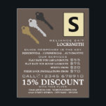 Tres teclas y logotipo, volante publicitario de lo<br><div class="desc">Tres Claves Y Logotipo,  Volantes Publicitarios Locksmith De La Tienda De Tarjetas De Negocios.</div>