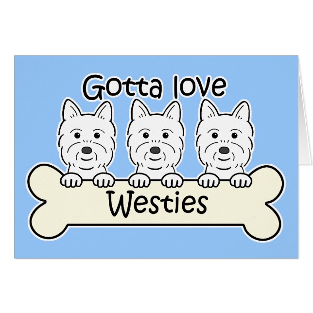 Tres Westies (Anverso (Horizontal))