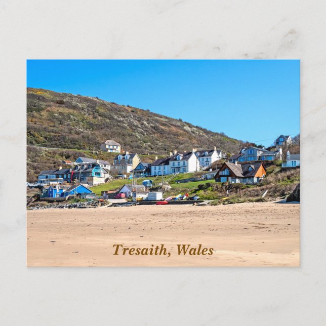 Tresaith, Gales, Tarjeta postal (Anverso)