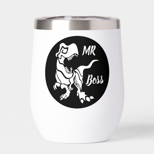 Trex blanco el jefe Dino (Trasero)