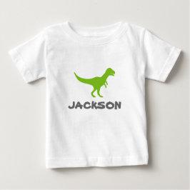 Trex dinosaur camiseta infantil con nombre de niño