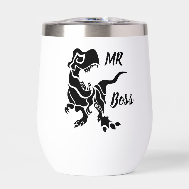 Trex negro el jefe Dino (Frente)