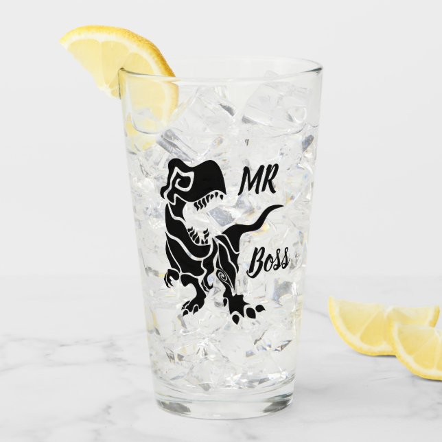 Trex negro el jefe Dino (Anverso (hielo))
