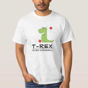 TRex odia la camiseta divertida de Dodgeball