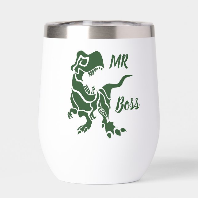 Trex verde al jefe Dino (Trasero)