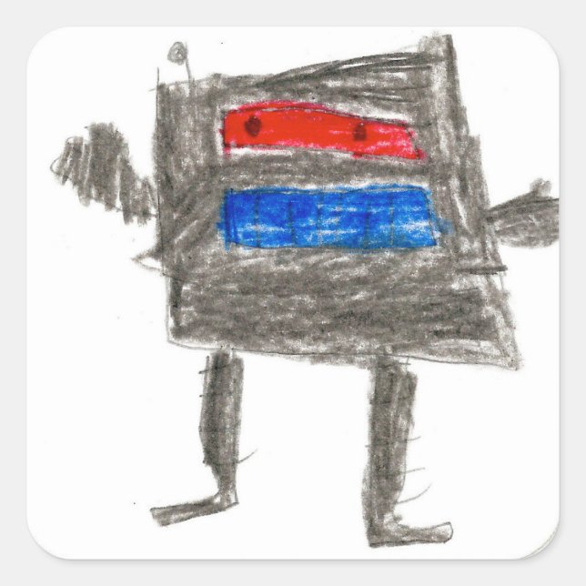 Treytin: Pegatina cuadrado (Anverso)