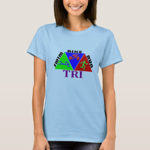 TRI camiseta funcionada con de la nadada del