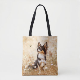 Tri Chihuahua negro - Bolsa de Tote