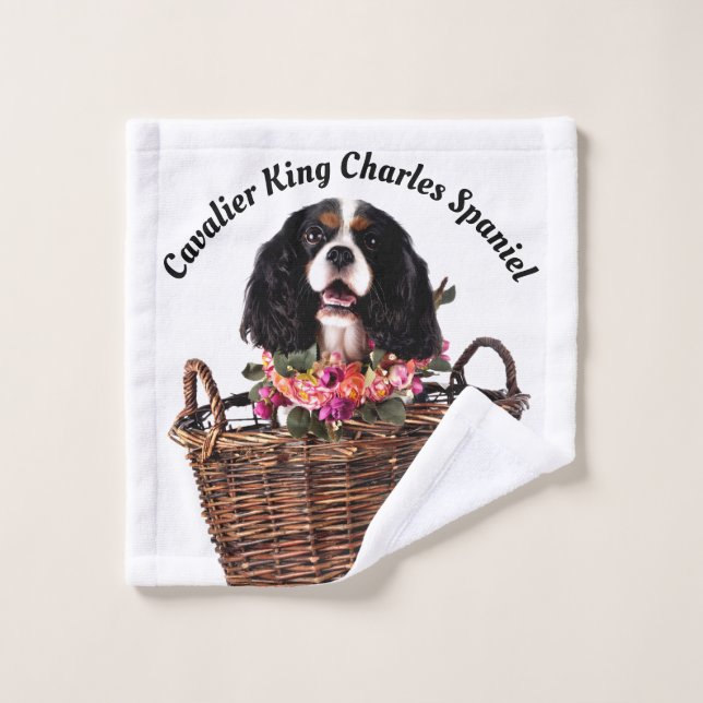 Tri Color Cavalier King Charles Spaniel Dog (Toallita)