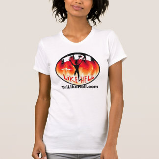 Tri mucha camiseta de las señoras