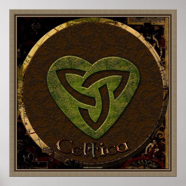 Tri-Skellion y Mapa de Antigüedades Poster de Arte (Frente)