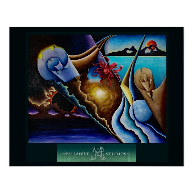 "Tria Prima" Poster brillante (Anverso)