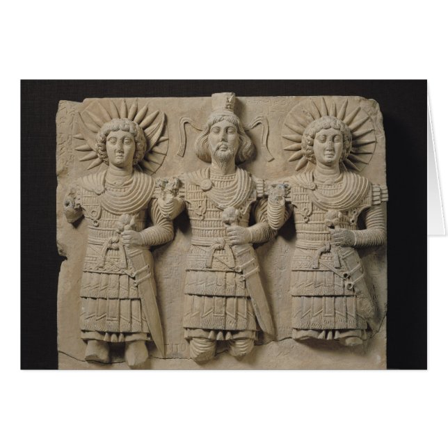 Tríada de dioses del Palmyrene, de la región de Pa (Anverso (Horizontal))