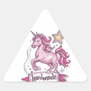 Triangle Pegatinas Unicorn y la inscripción