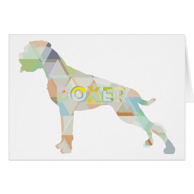 Triangula de boxer alemán (Anverso (Horizontal))