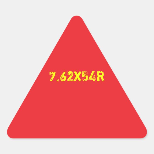 Triangular 7,62x54R Pegatina de oscilación (Anverso)