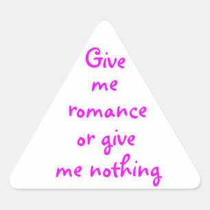 Triangular Dame Romance o dame pegatina de nada-tri