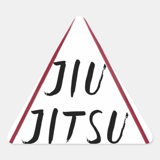 Triangular Decal del Pegatina del coche del triángulo de Jiu  (Anverso)