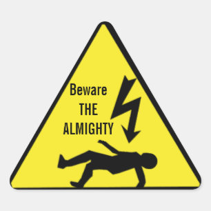 Triangular Guárdese del pegatina TODOPODEROSO