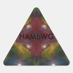Triangular HAMbWG - pegatina - Psychadelic