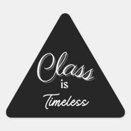 Triangular La clase es Pegatina sin tiempo