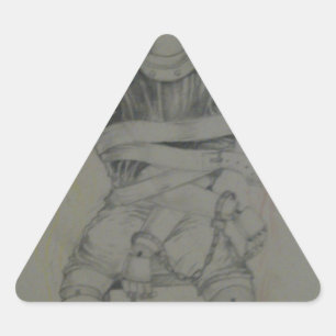 Triangular Libertad Amar Paz y Unidad Triángulo Pegatina