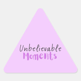 Triangular Momentos increíbles Pegatina
