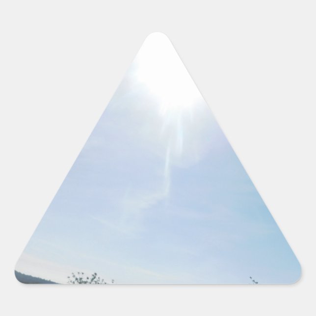 Triangular pegatina (Anverso)