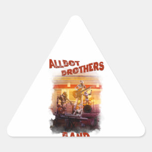 Triangular pegatina Allbot Brothers Band /Bob's Saucer Repara