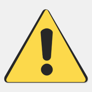 Triangular Pegatina amonestador del triángulo