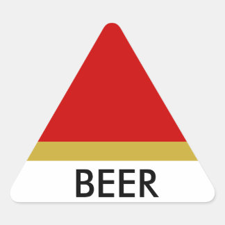 Triangular PEGATINA BEER triange