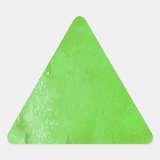Triangular Pegatina Cerveza verde festividad Fiesta del Día d (Anverso)