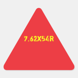 Triangular pegatina de 7.62x54R Mosin