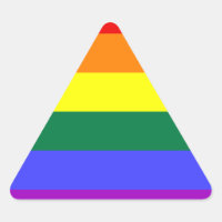 Pegatina de bandera del orgullo arcoiris