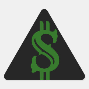 Triangular Pegatina de Gorra duro de dinero