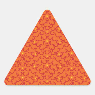 Triangular Pegatina de los arcos de fuego